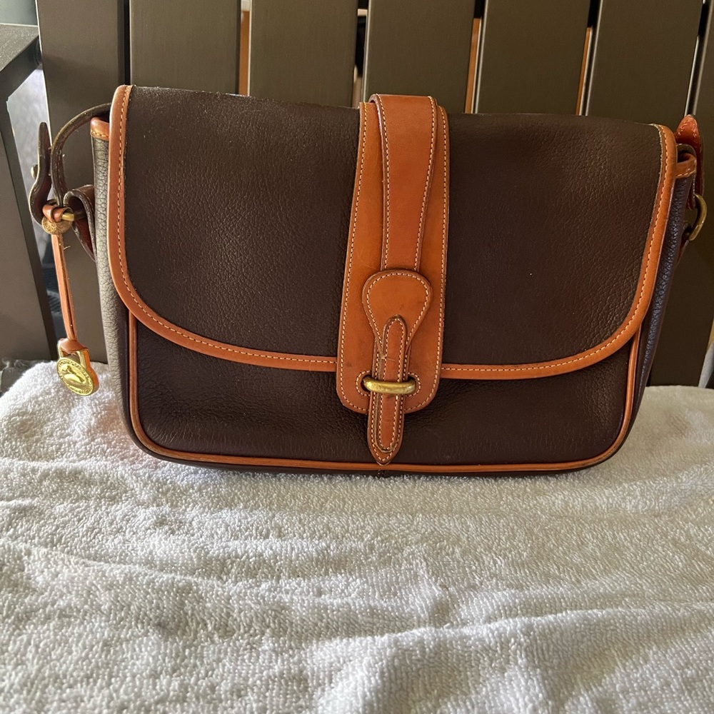 Vintage Dooney & Bourke Chocolate crossbody